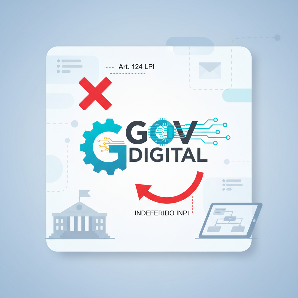 Indeferimento de registro de marca GovDigital no INPI por falsa indicação de origem conforme Artigo 124, inciso X da LPI.
